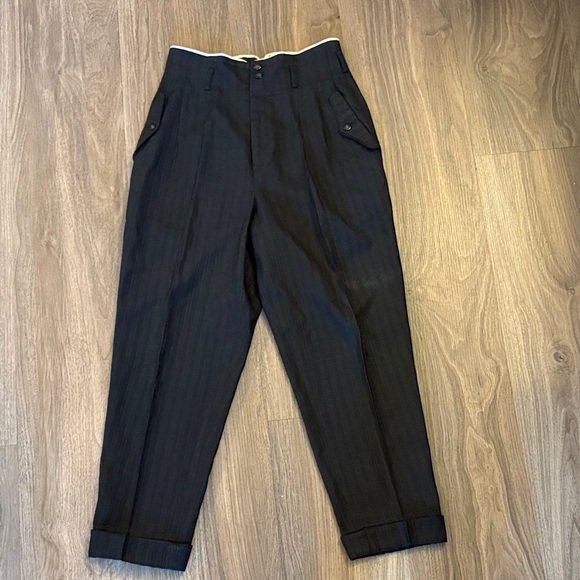 Vintage Matsuda textured high, waisted, baggy pants
